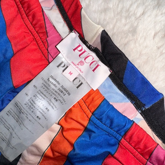 Authentic Luxury designer PUCCI mesh footed leggings